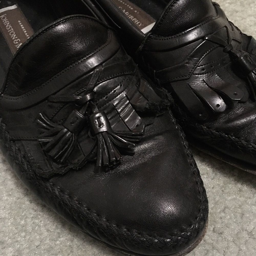 Johnston & Murphy Men’s Black Tassel Loafers - Picture 8 of 8